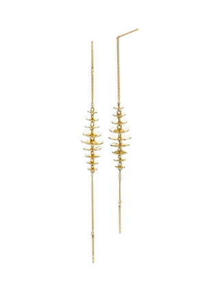 Silvery White Earrings