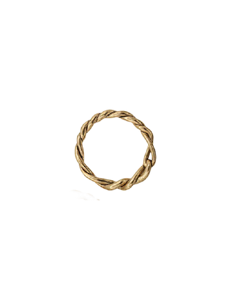 LA2L Medusa Twist Ring, gold-filled textured ring with sculptural twisted band | LE FIGUE NEW YORK