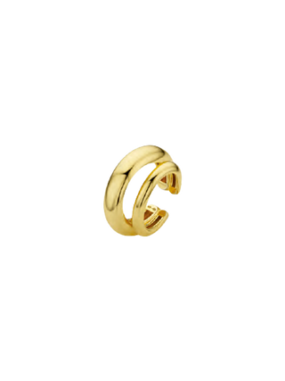 MYA BAY Bright Muse Ear Cuff, sculptural double-band gold-filled ear cuff with polished finish | LE FIGUE NEW YORK