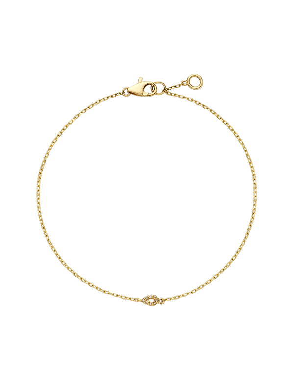 Gold Beaded Chain Bracelet