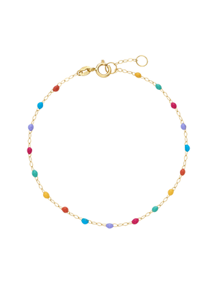 Multi Color Resin Gold Bracelet