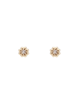 Blooming Flower Diamond Studs