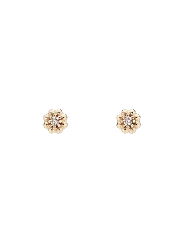 Blooming Flower Diamond Studs