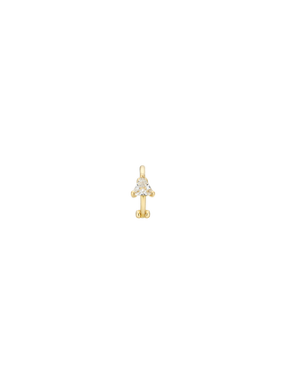 Mono Triangle Single Huggie