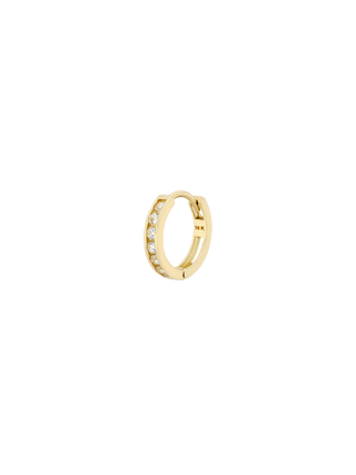 Miliemoon Vintage Single Huggie Everyday 14K Solid Gold Huggie Earrings | LE FIGUE NEW YORK