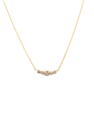 Miliemoon Cognac Whisper Cluster Celestial 14K Solid Gold Necklace | LE FIGUE NEW YORK