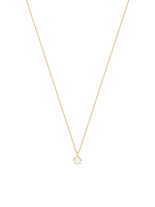 Octa Round Aqua Necklace