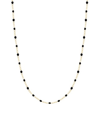 Black Resin Gold Necklace