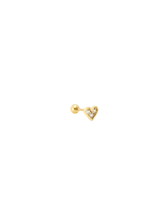 Pave Heart Piercing
