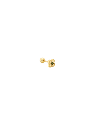 Green Diamond Clover Piercing