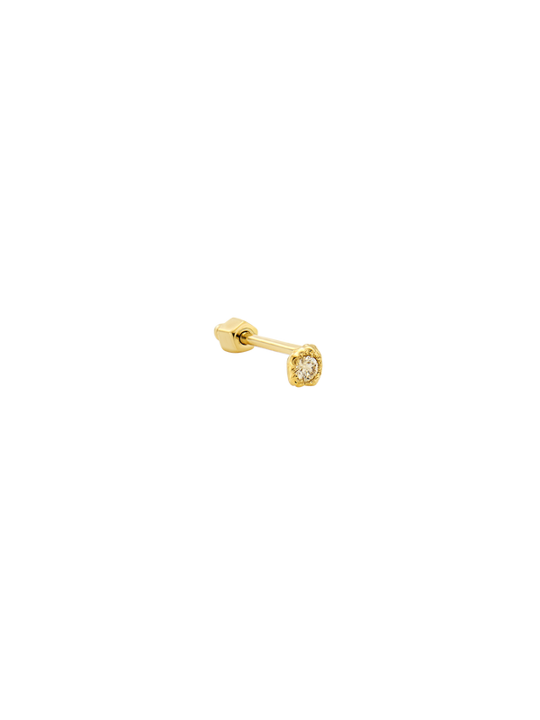 2mm Cognac  diamond Piercing