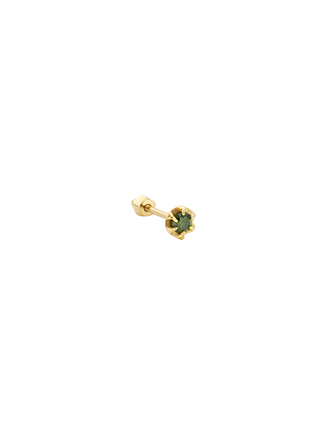 Green Diamond Charm Piercing