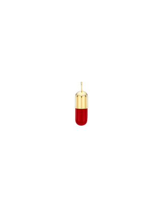 Red Capsule Pendant Charm