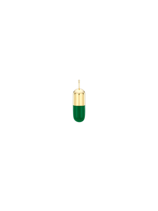 Green Capsule Pendant Charm