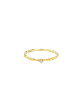 Cognac Twist Point Ring