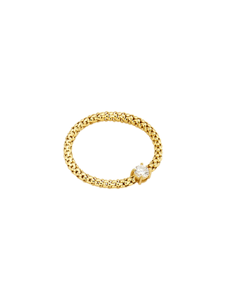 3mm Lab Diamond Rope Gold Chain Ring
