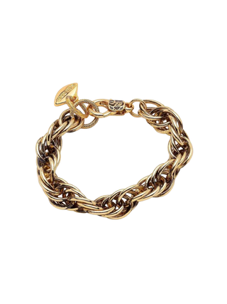 Mon Reve Tied Up Gold Filled Bracelet with Intertwined Sculptural Chain Links | LE FIGUE NEW YORK