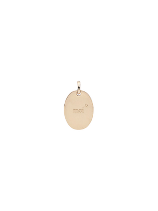 Nouvel Amour The Softness Pendant Engraved Oval Gold Filled Medallion | LE FIGUE NEW YORK