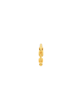 Romilt Triple Chain Mini Huggies Layered 14K Gold Vermeil Huggie Earrings | LE FIGUE NEW YORK