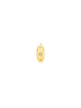Romilt Star Light Mini Huggies Classic 14K Gold Vermeil Star Everyday Huggie Earrings | LE FIGUE NEW YORK