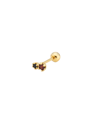 Spinel x Garnet Piercing