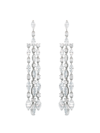 Swarovski Triple Cascade Drop Earrings