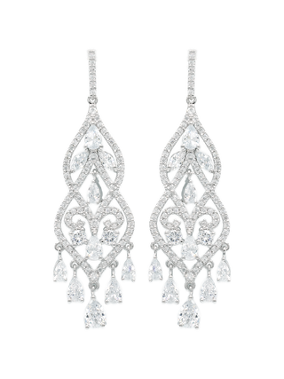 Swarovski Teardrop Chandelier Earrings