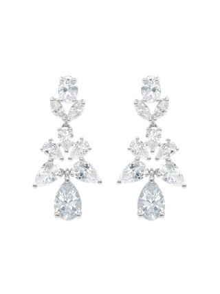 Swarovski Floral Cluster Drop Earrings
