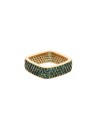 Dazzling Green Square Ring