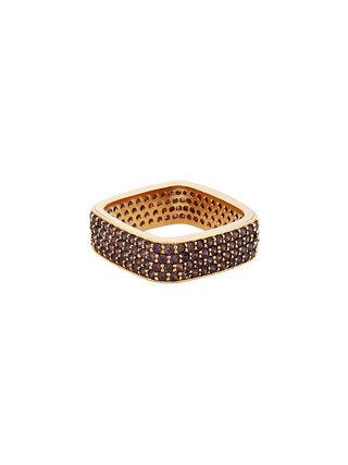 Dazzling Cognac Square Ring