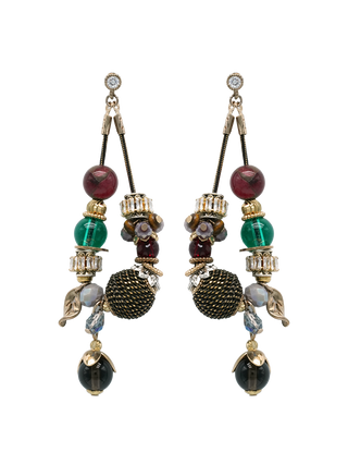 Forest Gem Drop Earrings