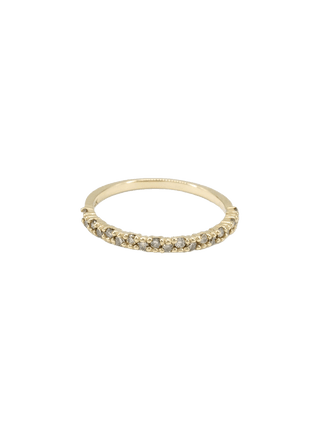 Bold Zigzag Cognac Diamond Gold Ring