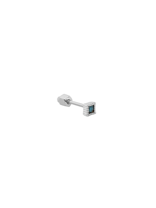 Blue Diamond Square Gold  Piercing