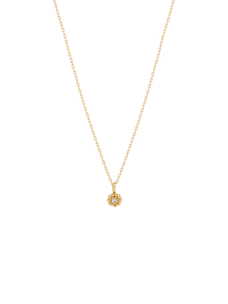 Lotus White Diamond Pendant