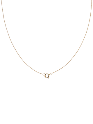 Dainty Mono Solid Gold Chain Necklace