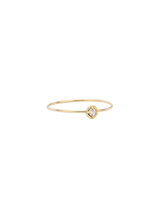 White Diamond Prong Setting Ring