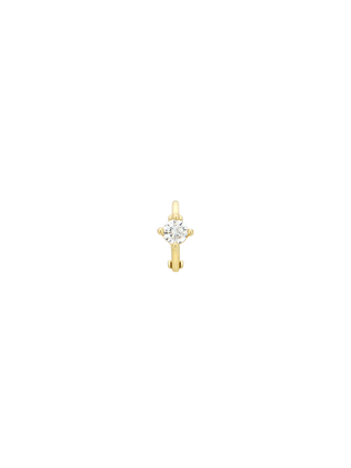 Single Point Cubic Gold Huggie