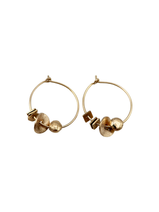 Earrings Full Gold Small