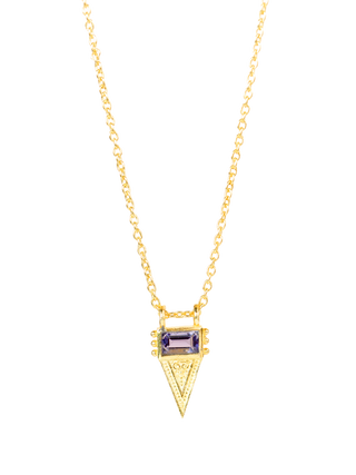 Geometric Triangle Pendant Necklace