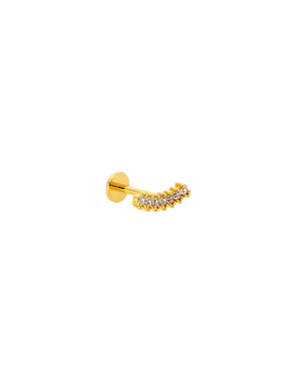 Hexa Line Gem Bar Piercing