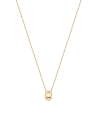 Gold Oval Medallion Necklace