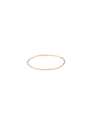 Dainty Solid Gold Chain Ring