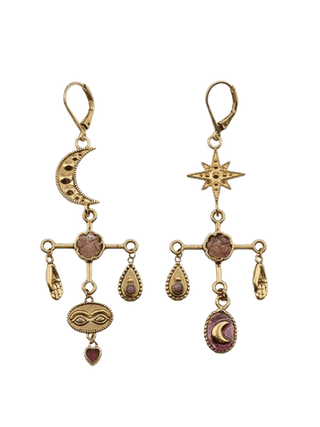 Sacha mobile moon earrings