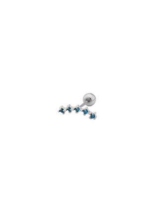 Blue Five Curve Piercing