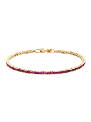 Ruby Sparkle Tennis Bracelet