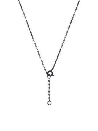 Delicate Diamond Black Gold Necklace