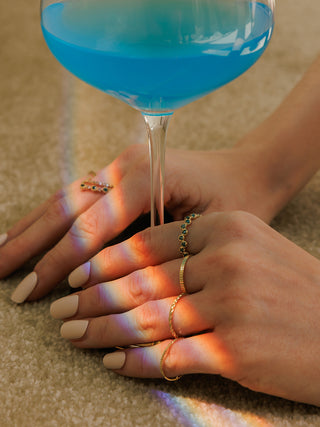 Flatline Gold Stacker Ring