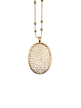 Gold Coral Necklace
