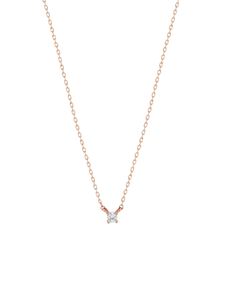 Petite Solitaire Cubic Necklace