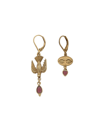 Sacha Asymmetrical Bird Eye Earrings